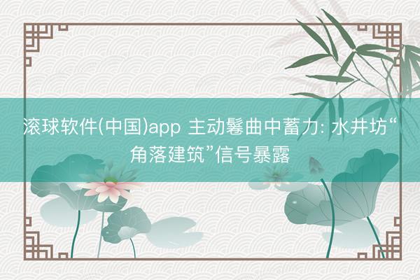 滚球软件(中国)app 主动鬈曲中蓄力: 水井坊“角落建筑”信号暴露