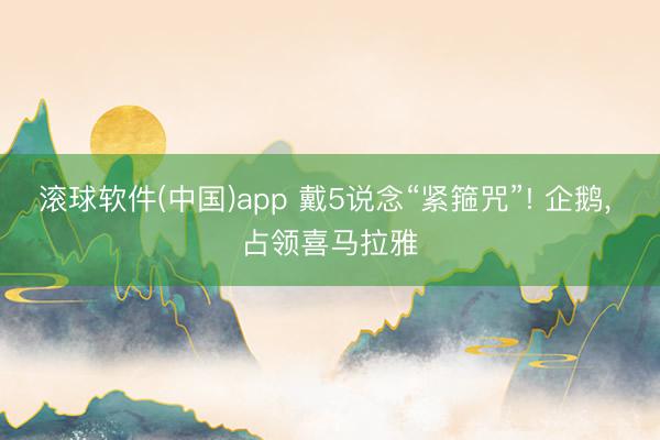 滚球软件(中国)app 戴5说念“紧箍咒”! 企鹅， 占领喜马拉雅