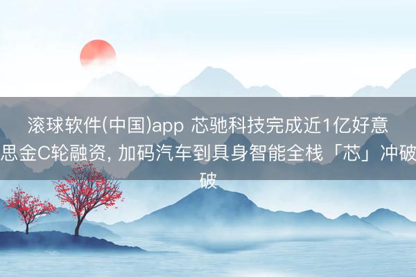 滚球软件(中国)app 芯驰科技完成近1亿好意思金C轮融资， 加码汽车到具身智能全栈「芯」冲破