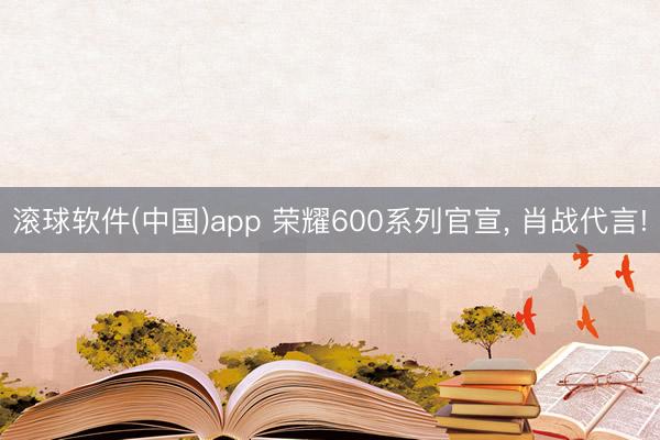 滚球软件(中国)app 荣耀600系列官宣， 肖战代言!