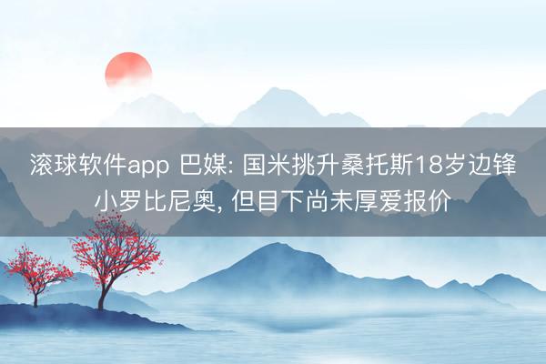 滚球软件app 巴媒: 国米挑升桑托斯18岁边锋小罗比尼奥， 但目下尚未厚爱报价