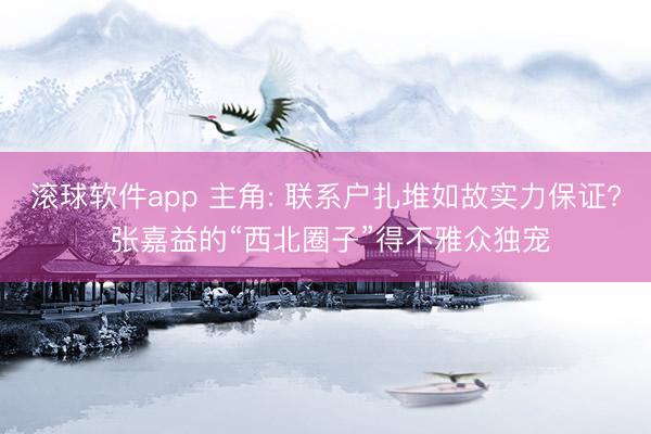 滚球软件app 主角: 联系户扎堆如故实力保证? 张嘉益的“西北圈子”得不雅众独宠