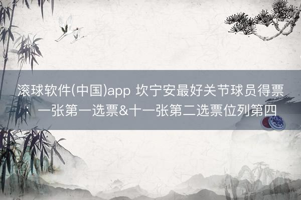 滚球软件(中国)app 坎宁安最好关节球员得票：一张第一选票&十一张第二选票位列第四