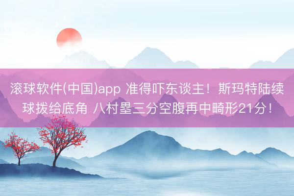 滚球软件(中国)app 准得吓东谈主！斯玛特陆续球拨给底角 八村塁三分空腹再中畸形21分！
