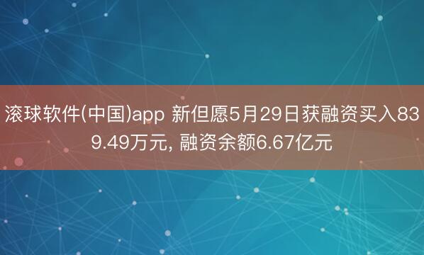 滚球软件(中国)app 新但愿5月29日获融资买入839.49万元， 融资余额6.67亿元