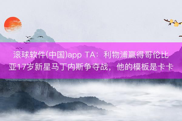 滚球软件(中国)app TA：利物浦赢得哥伦比亚17岁新星马丁内斯争夺战，他的模板是卡卡