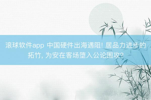 滚球软件app 中国硬件出海遇阻! 居品力进步的拓竹， 为安在客场堕入公论围攻?