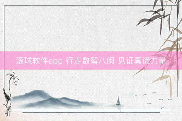 滚球软件app 行走数智八闽 见证真谛力量