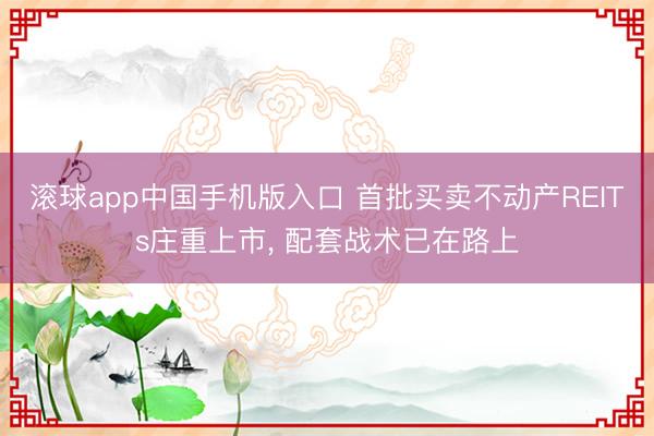滚球app中国手机版入口 首批买卖不动产REITs庄重上市， 配套战术已在路上