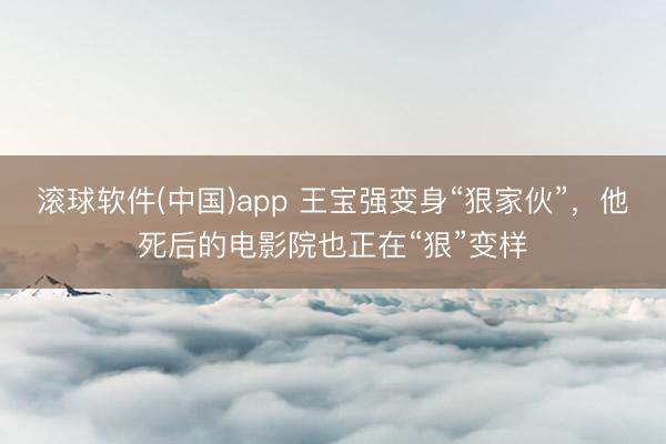 滚球软件(中国)app 王宝强变身“狠家伙”，他死后的电影院也正在“狠”变样